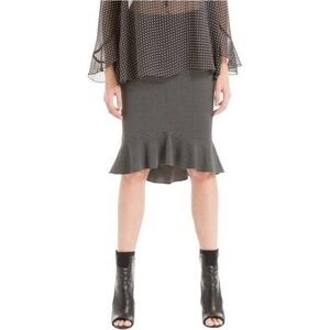 Max Studio London Flounce Pencil Skirt